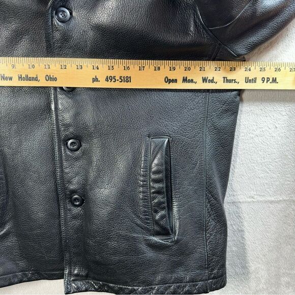 Wilsons Leather M. Julian Trucker Jacket Black Insulated Removable Liner Men’s L - Picture 2 of 8